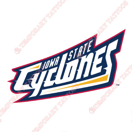Iowa State Cyclones Customize Temporary Tattoos Stickers NO.4666